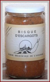 Escargot de ch'Nord. Recettes d'escargots cuisinés : bisque d'escargots