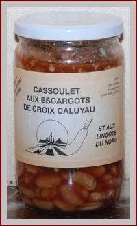 Escargot de ch'Nord. Recettes d'escargots cuisinés : cassoulet aux escargots