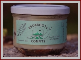 Escargot de ch'Nord. Recettes d'escargots cuisinés : escargots confits